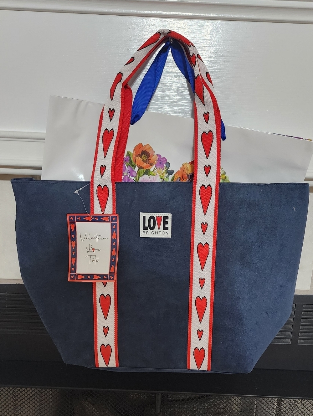 Brighton Velveteen Love Tote - Picture 5 of 6